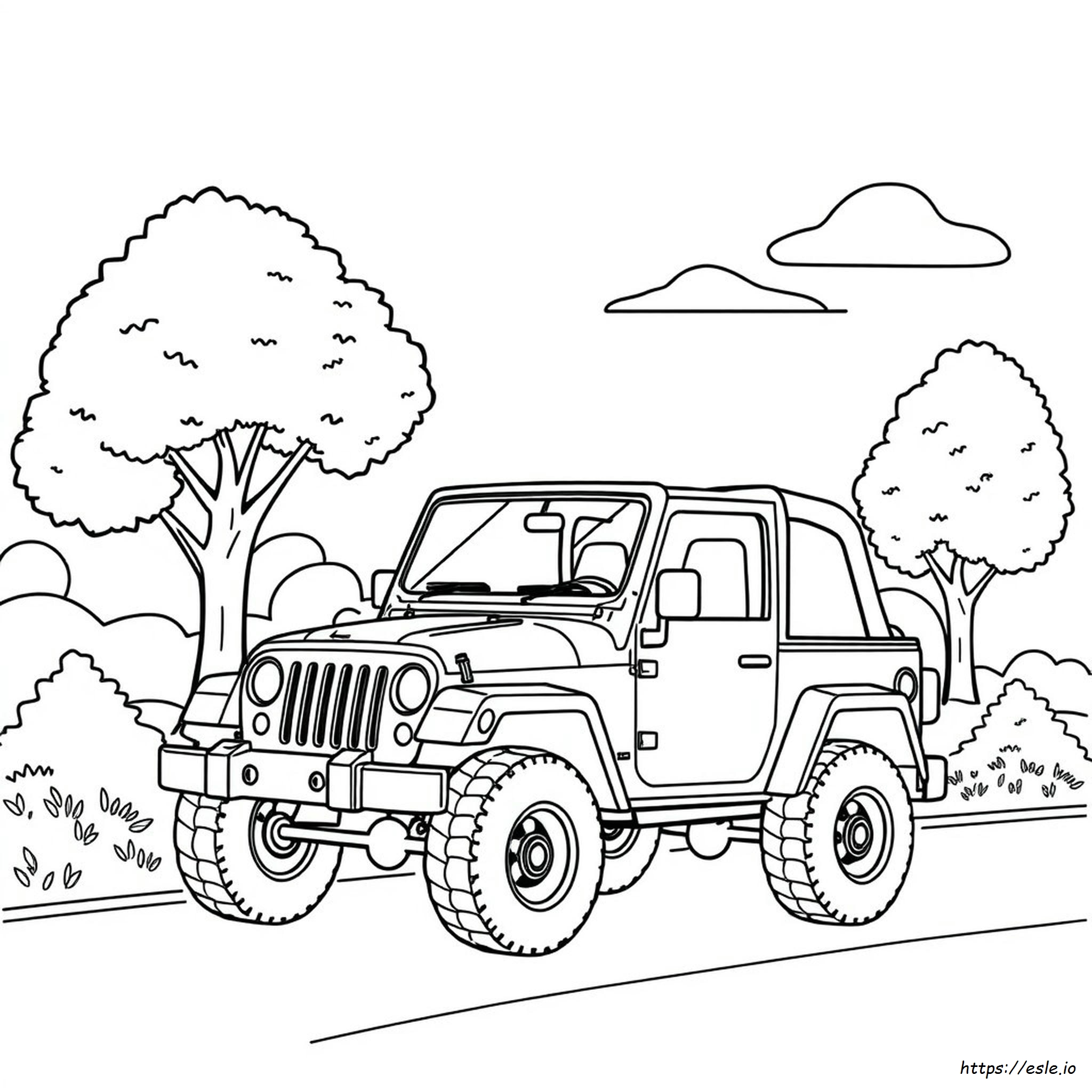 Jeep Zum Ausmalen
