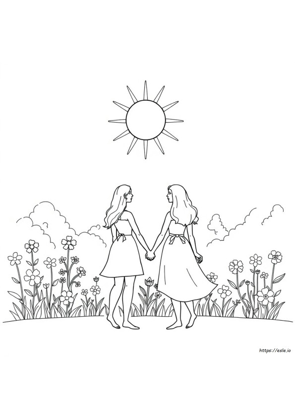 Lesbian Coloring Book Pages