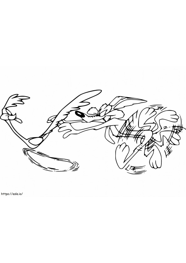 Road Runner With Wile E Coyote coloring page