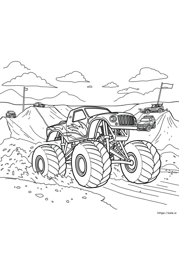 Monster Jam Coloring Book