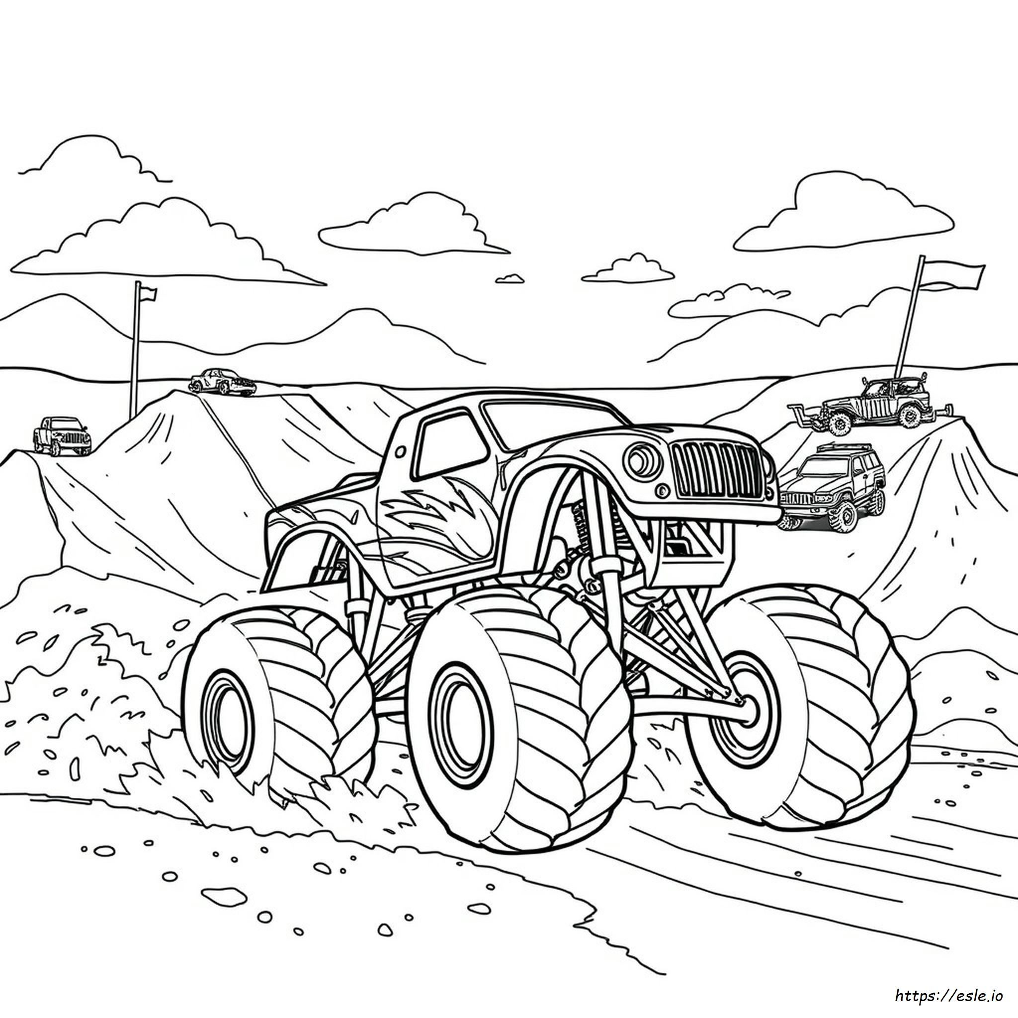Monster Jam Színezőkönyv