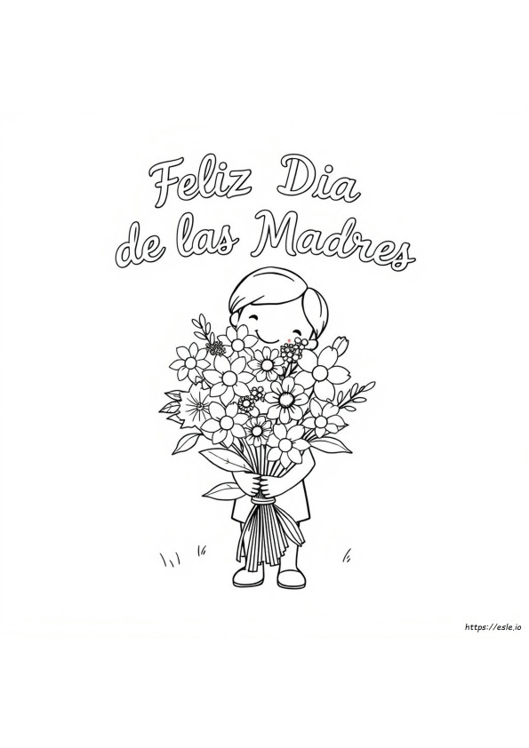 Feliz Dia De Las Madres Coloring Pages