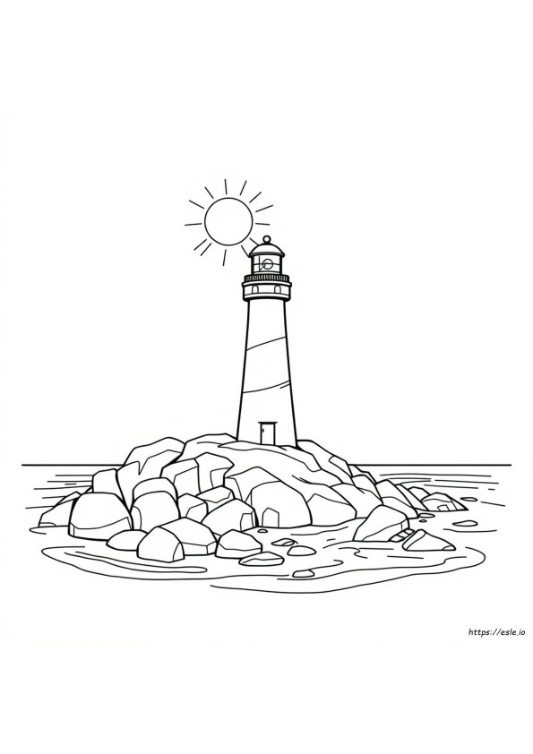 Coloriage Phare