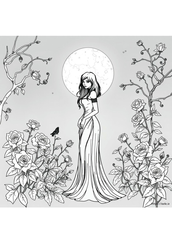 Coloriage Beauté Sombre