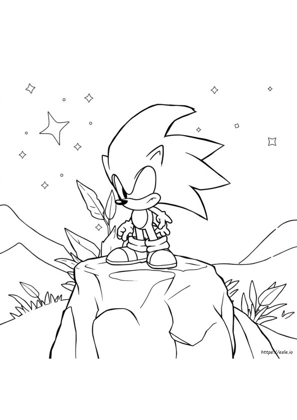 Sonic The Headgehog Coloring Pages