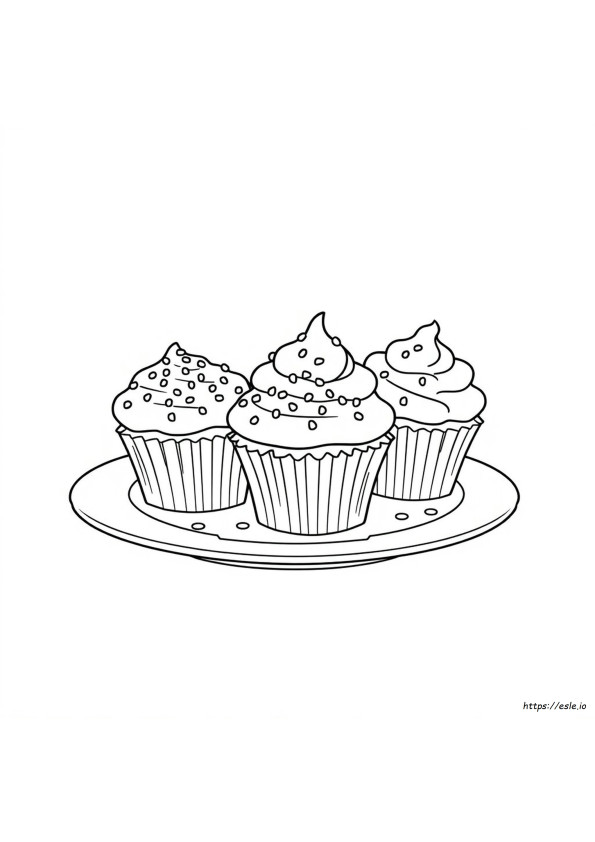 Ingyenes Cupcake Színező Oldalak Nyomtatható