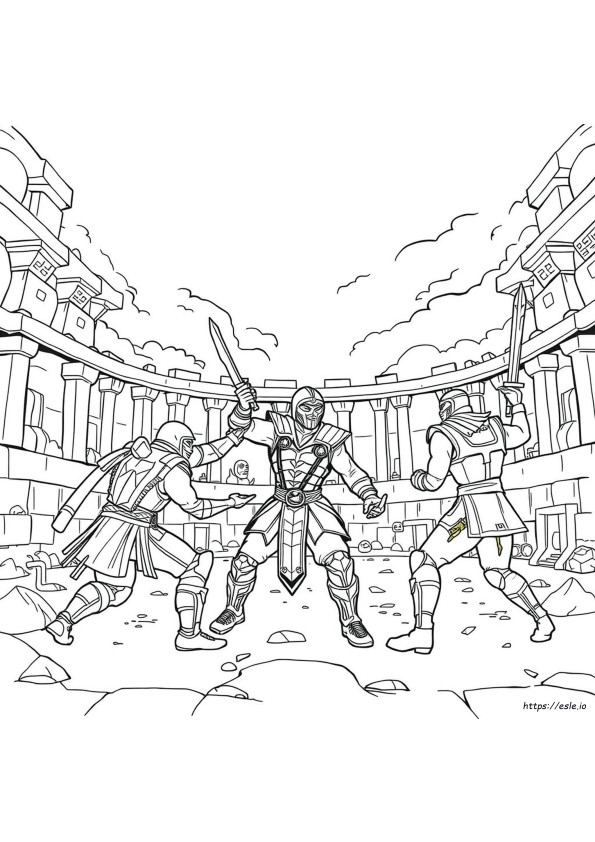 Pagini De Colorat Mortal Kombat