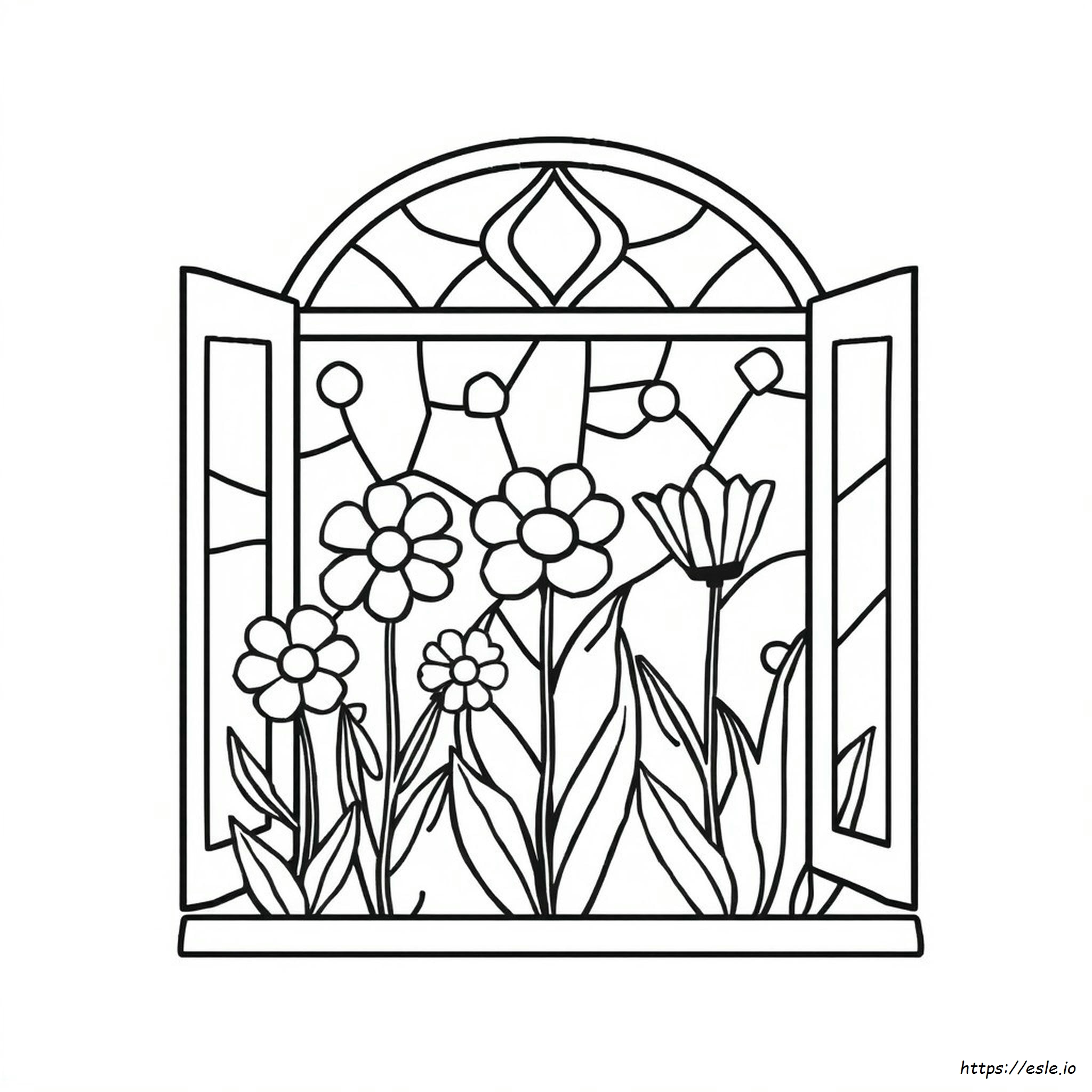 Stained Glass Mosaic Coloring Pages