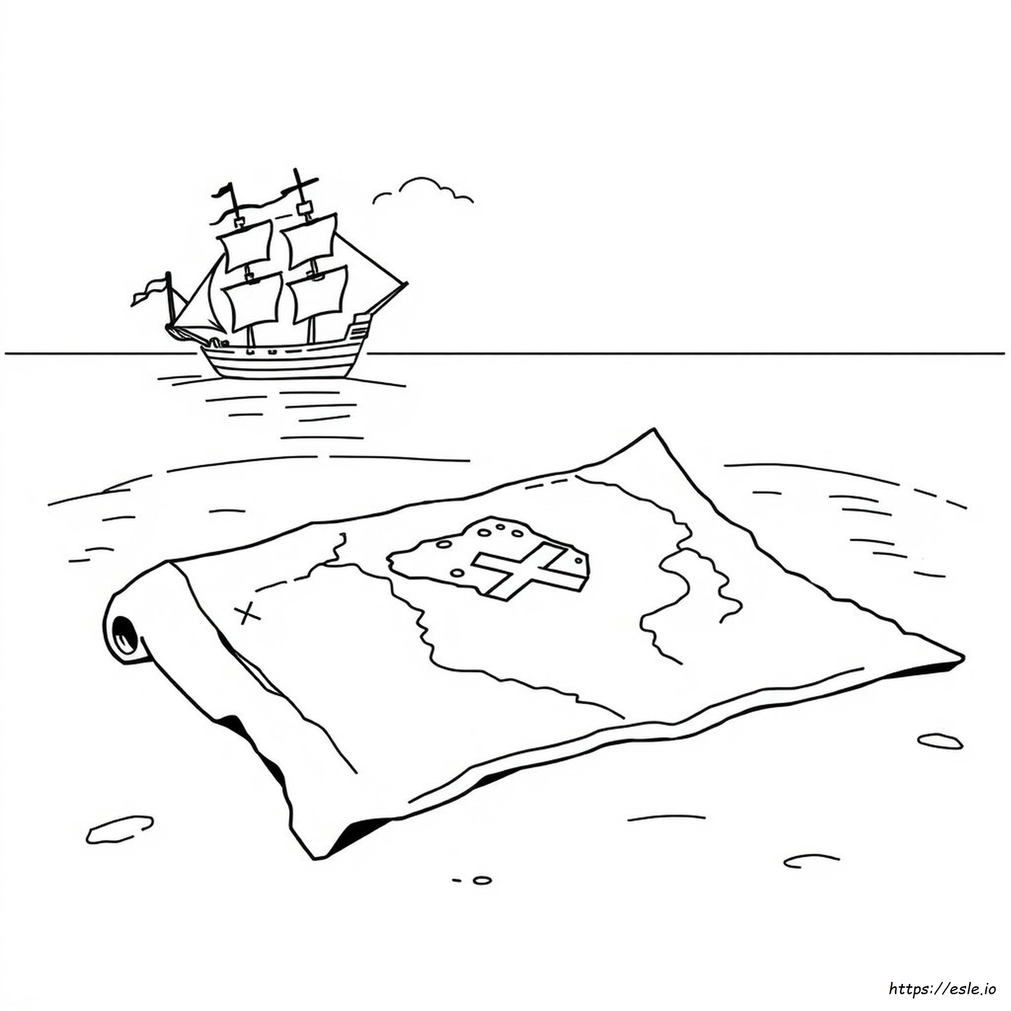 Schatzkarte Ausmalbilder Pdf