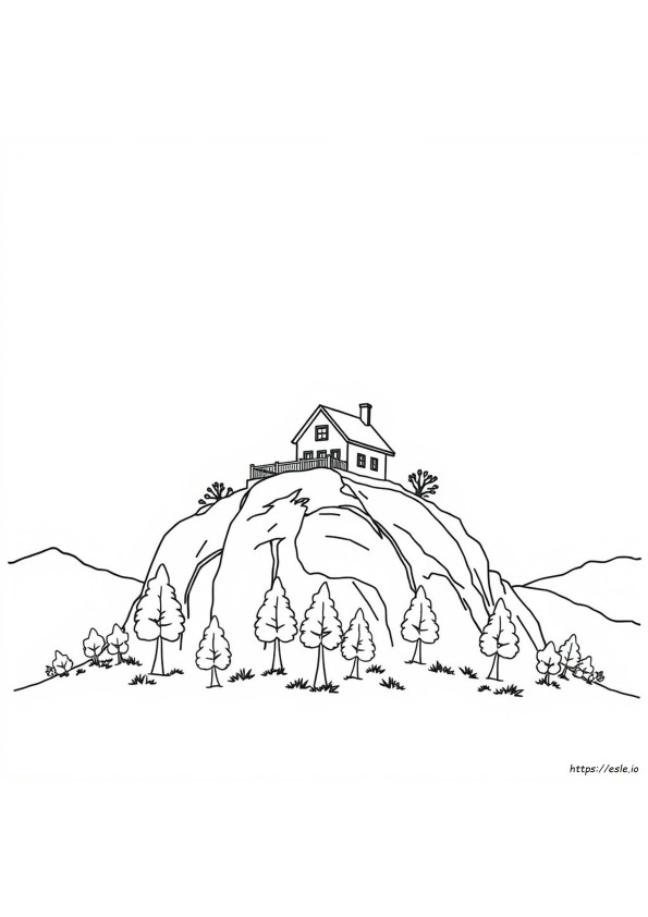 House Upon The Rock Coloring Page