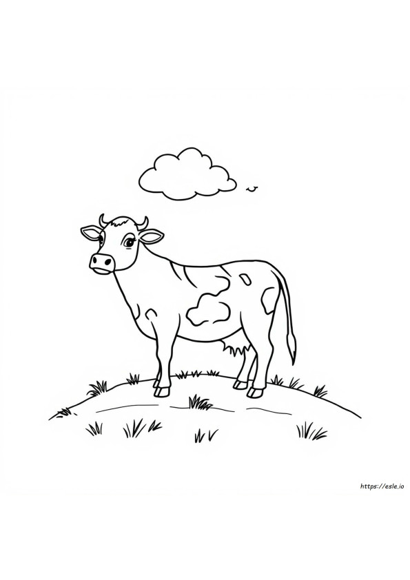 Contorno De Vaca Para Colorear