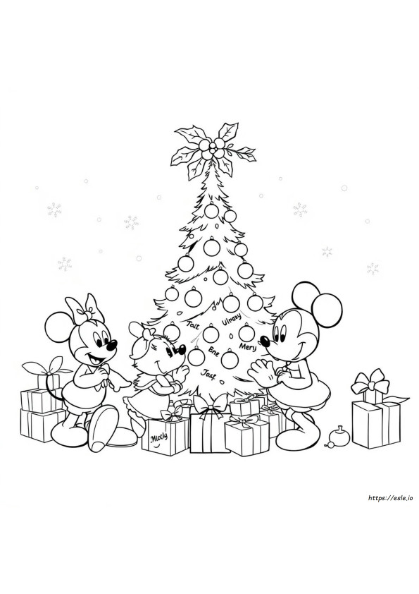 Disegni Di Natale Disney Da Colorare E Stampare