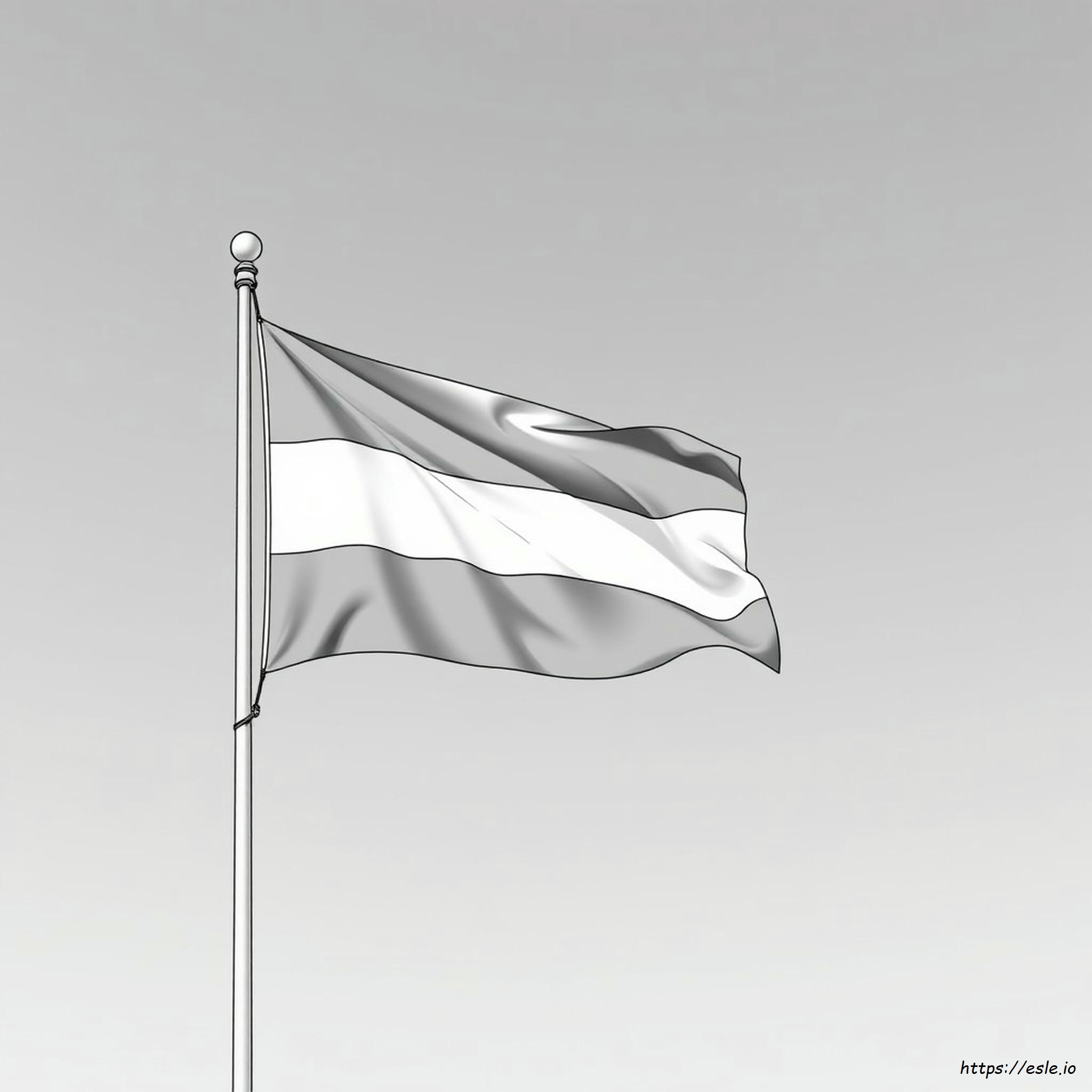Holland Flag Coloring Page