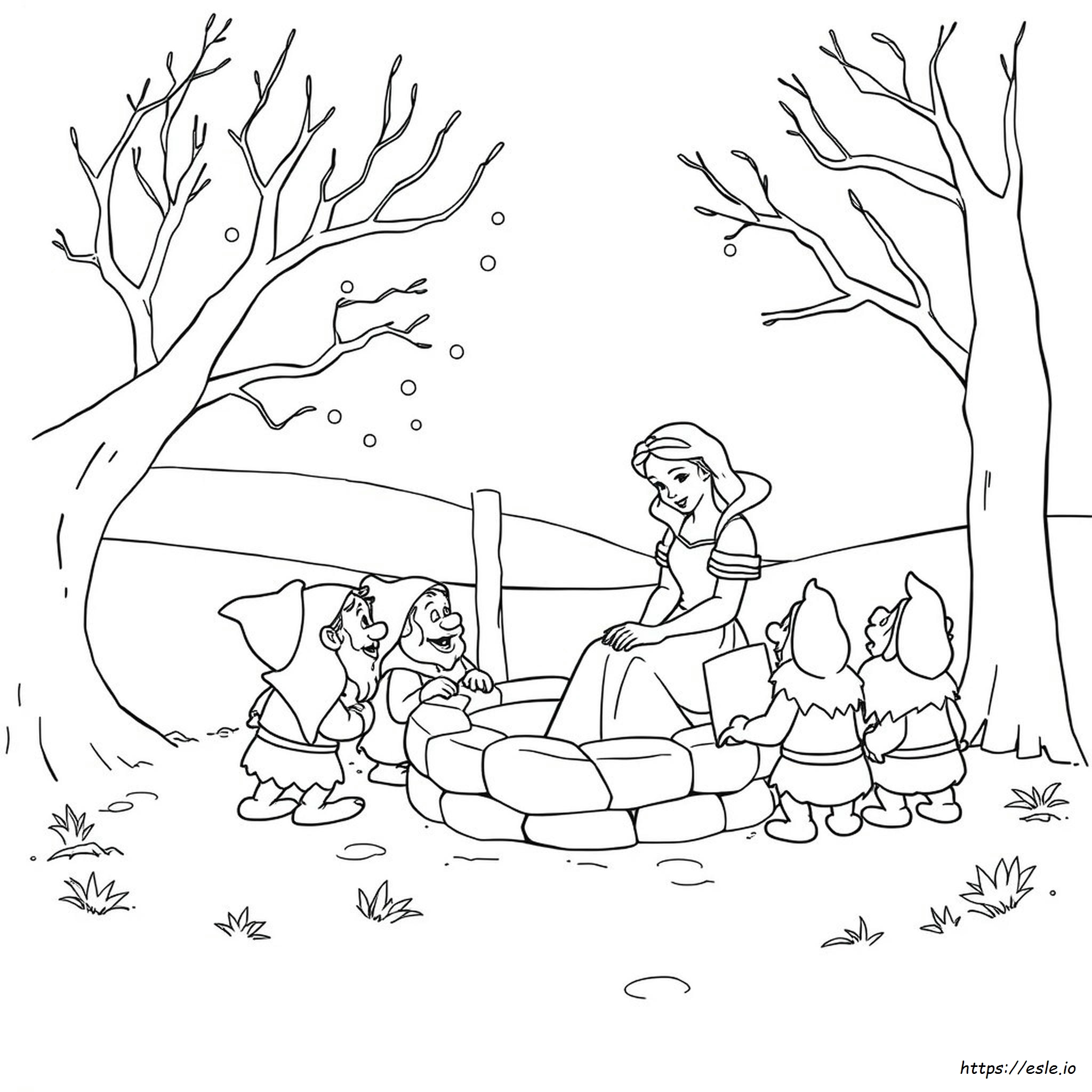 Snow White Colouring Pages Printable