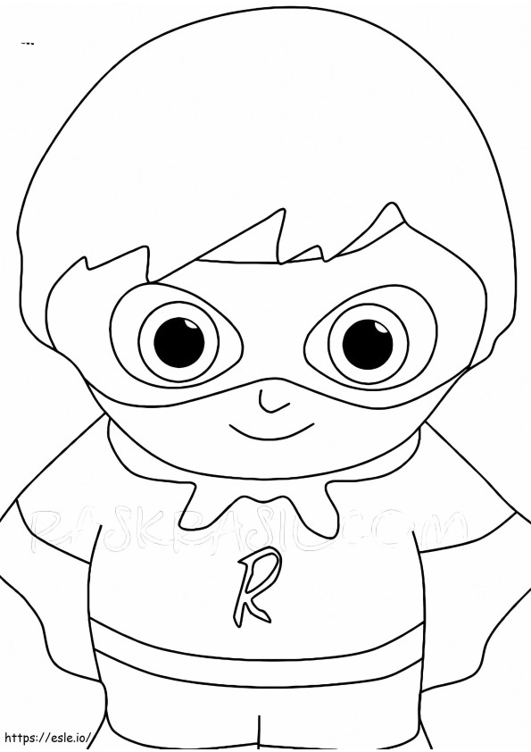 Cute Red Titan coloring page