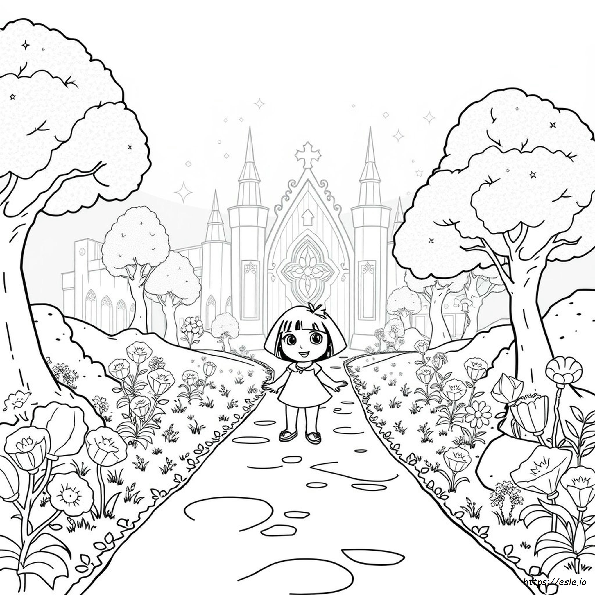Dora Crystal Kingdom Coloring Pages