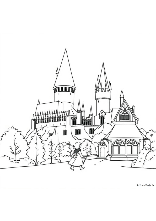 Hogwarts Coloring Pages