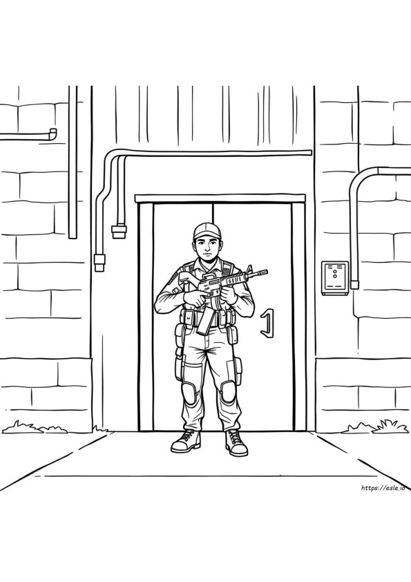 Uzi Doorman Ausmalbilder