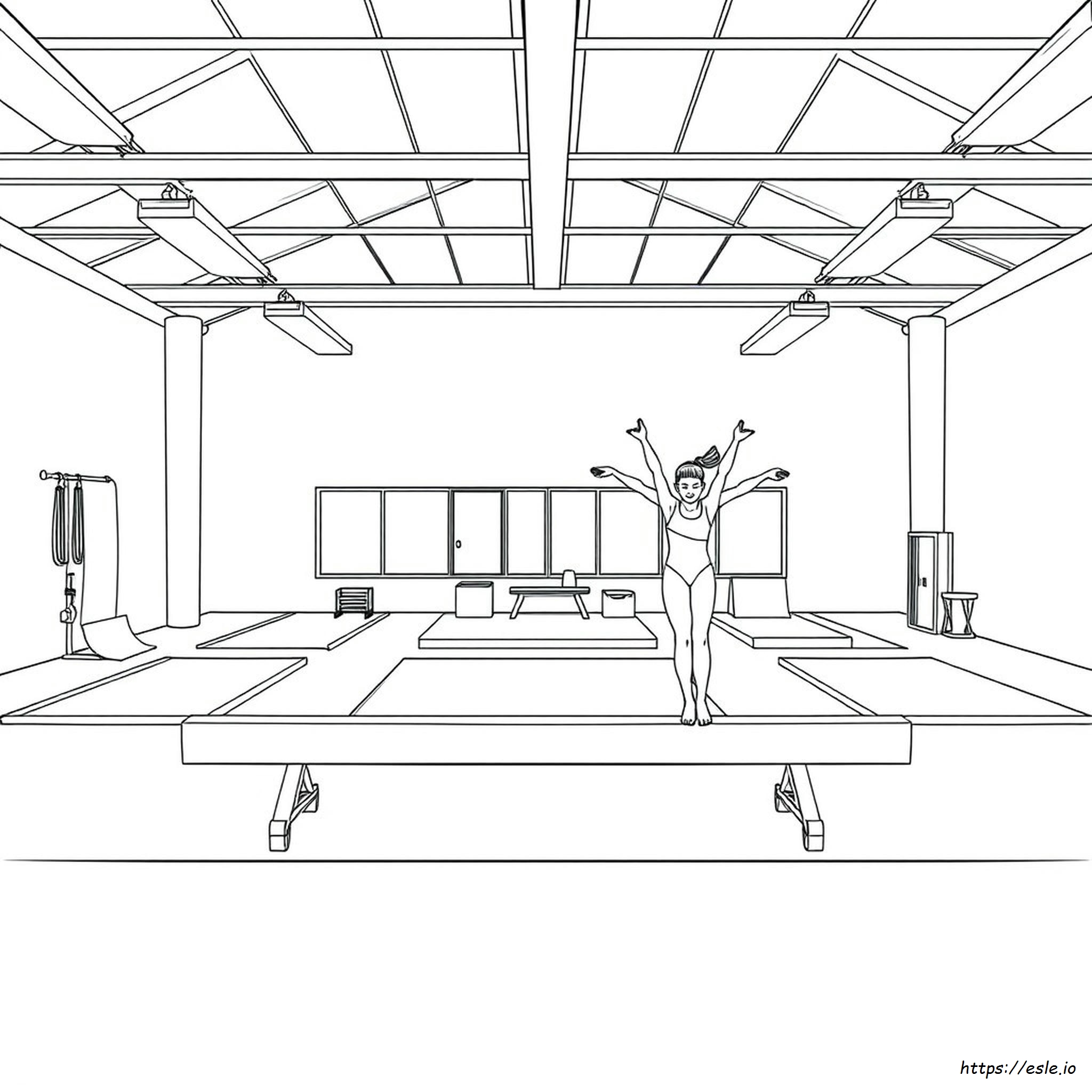 Gymnastics Coloring Pages Printable