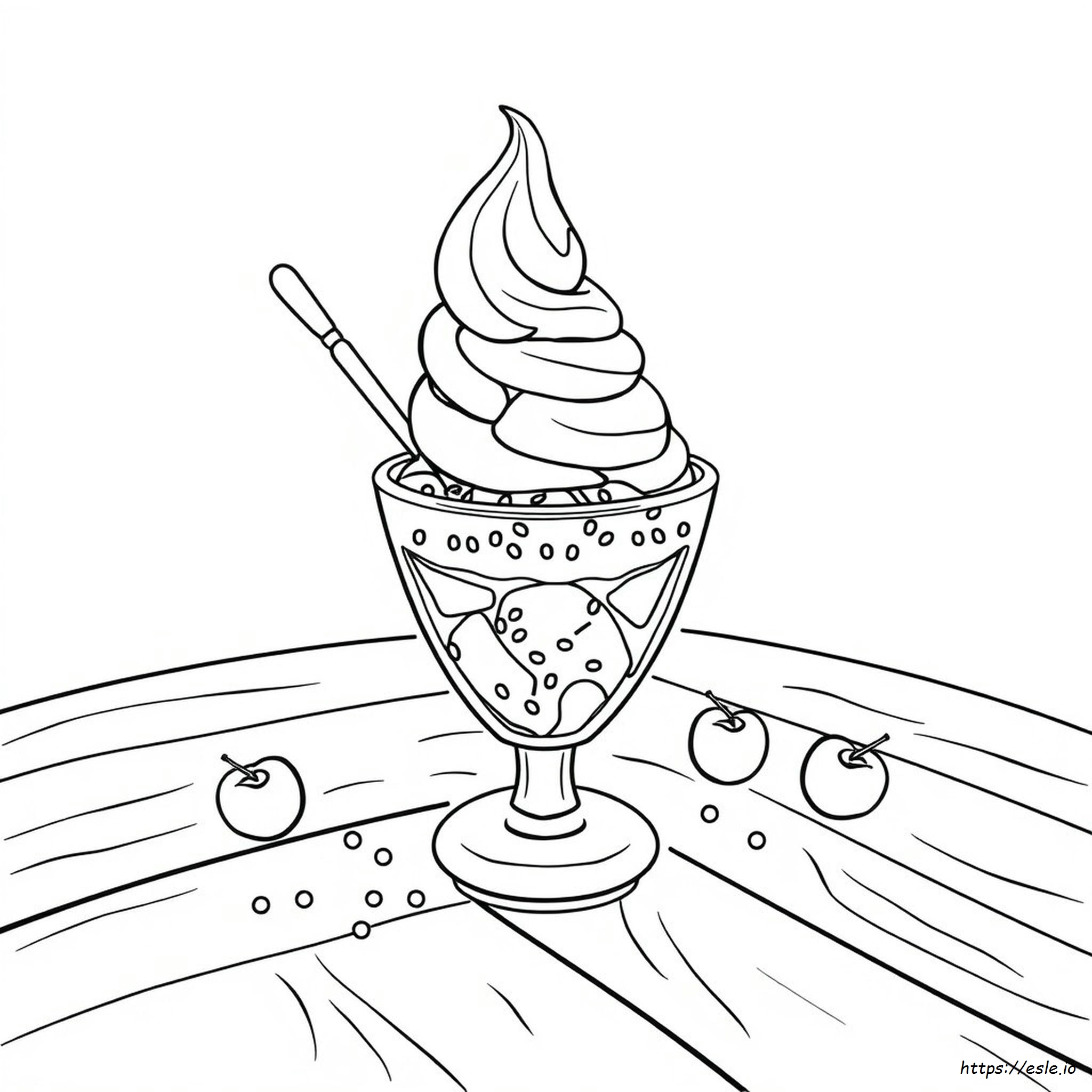 Páginas Para Colorear De Helados Para Niños