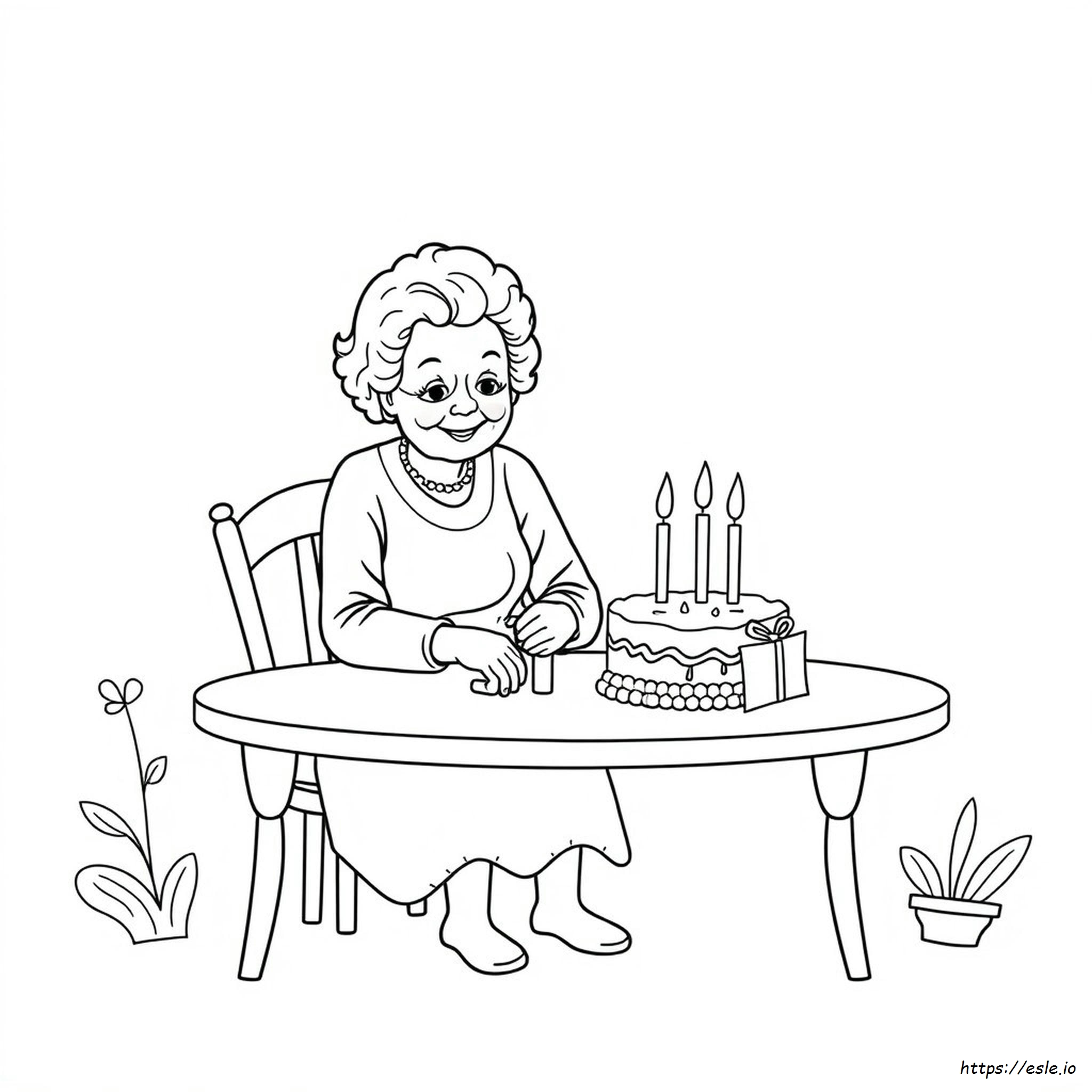 Oma Geburtstag Ausmalbilder