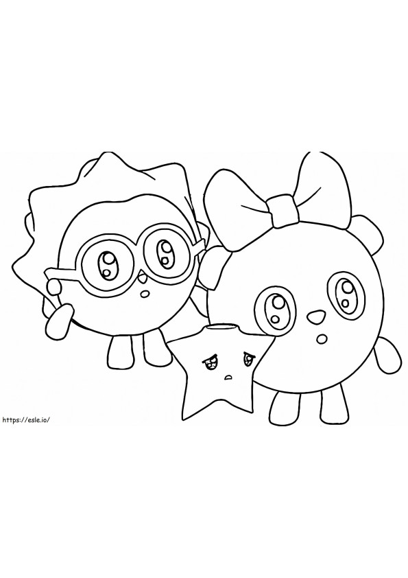Chichi And Pandy coloring page