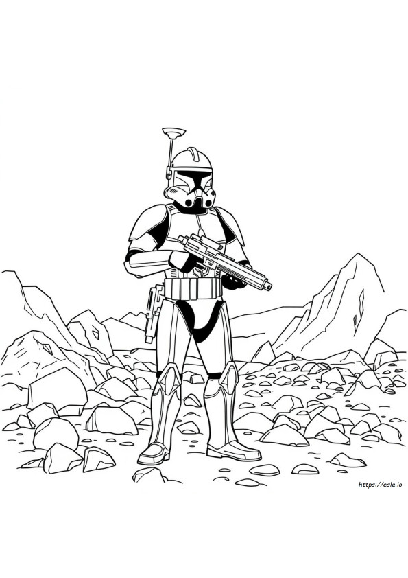 Phase 2 Clone Trooper Coloring Page