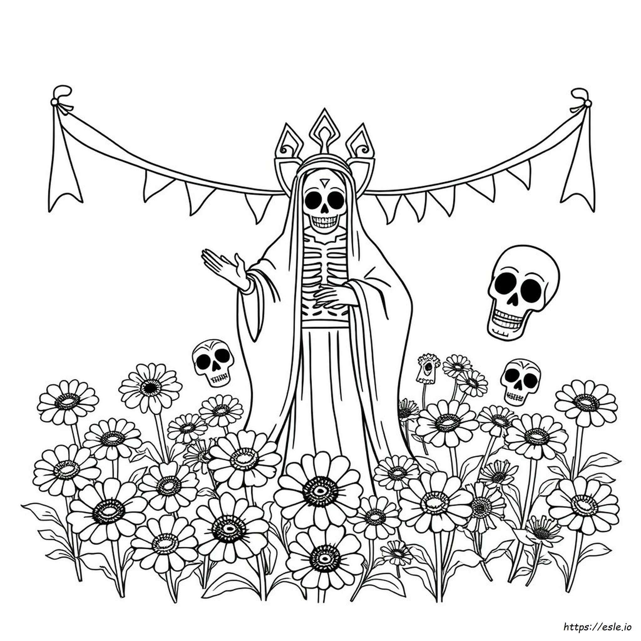 Día De Los Muertos Värityskuvat
