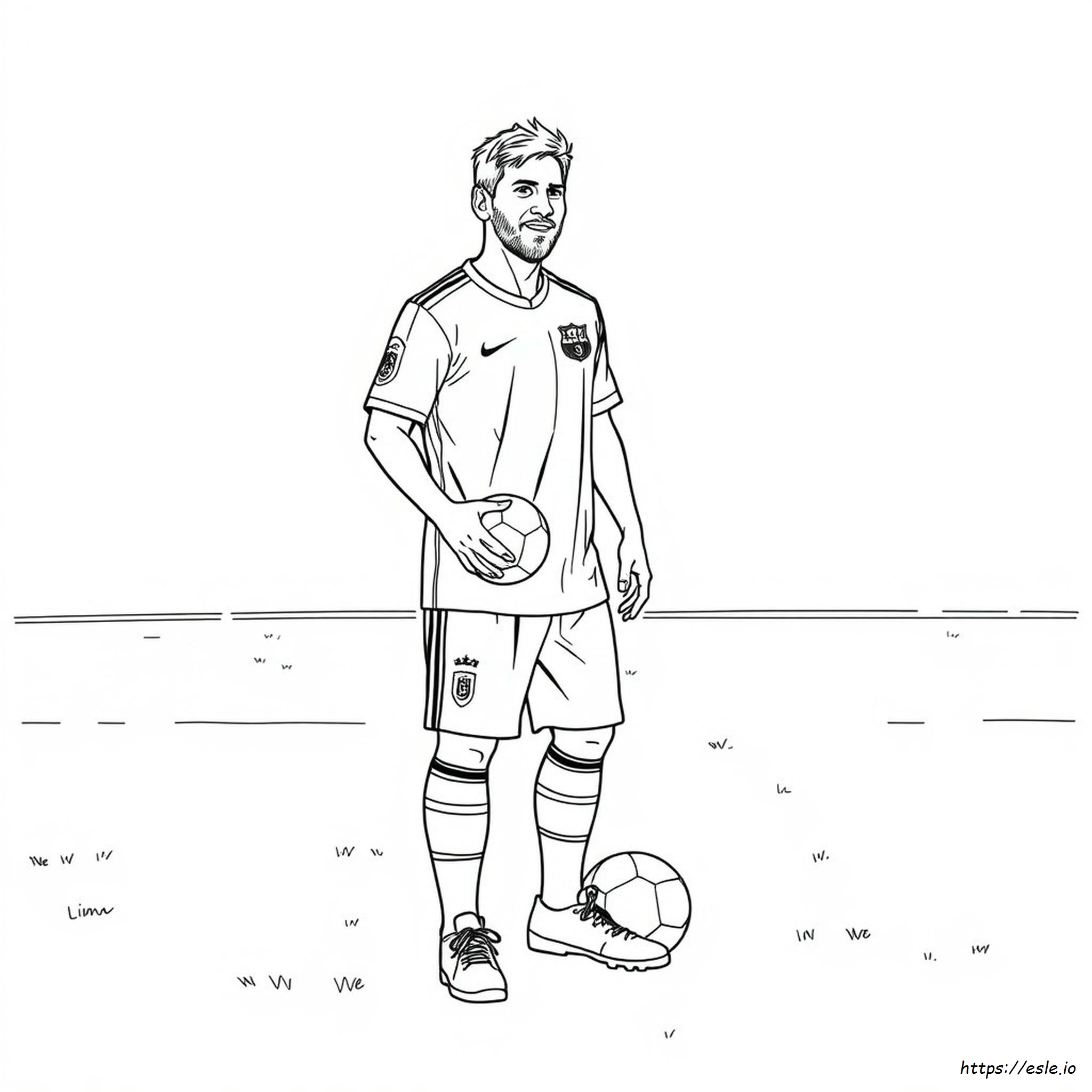 Lionel Messi Colouring