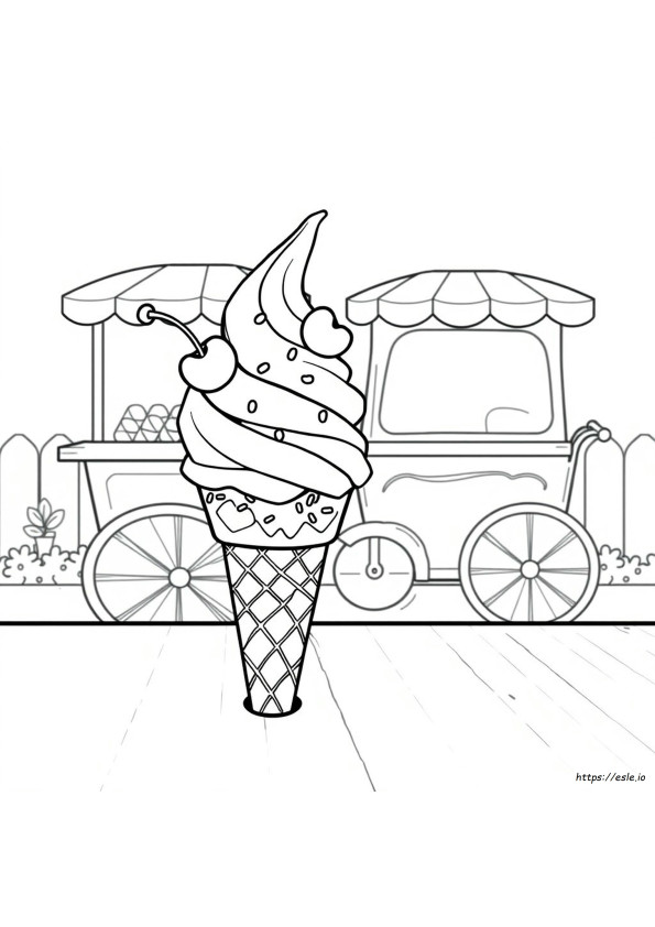 Ice Cream Coloring Pages Printable Pdf