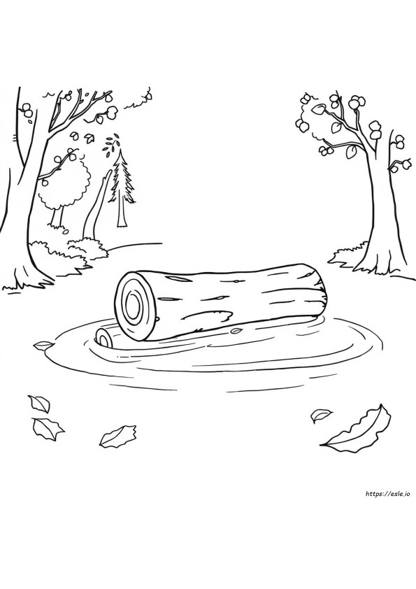 Coloriage Bûche
