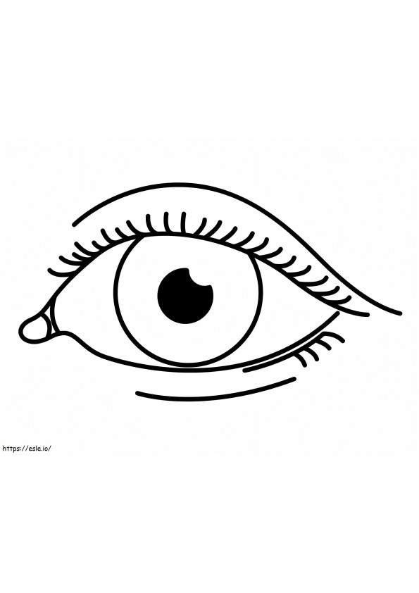 Oko kobiety kolorowanka