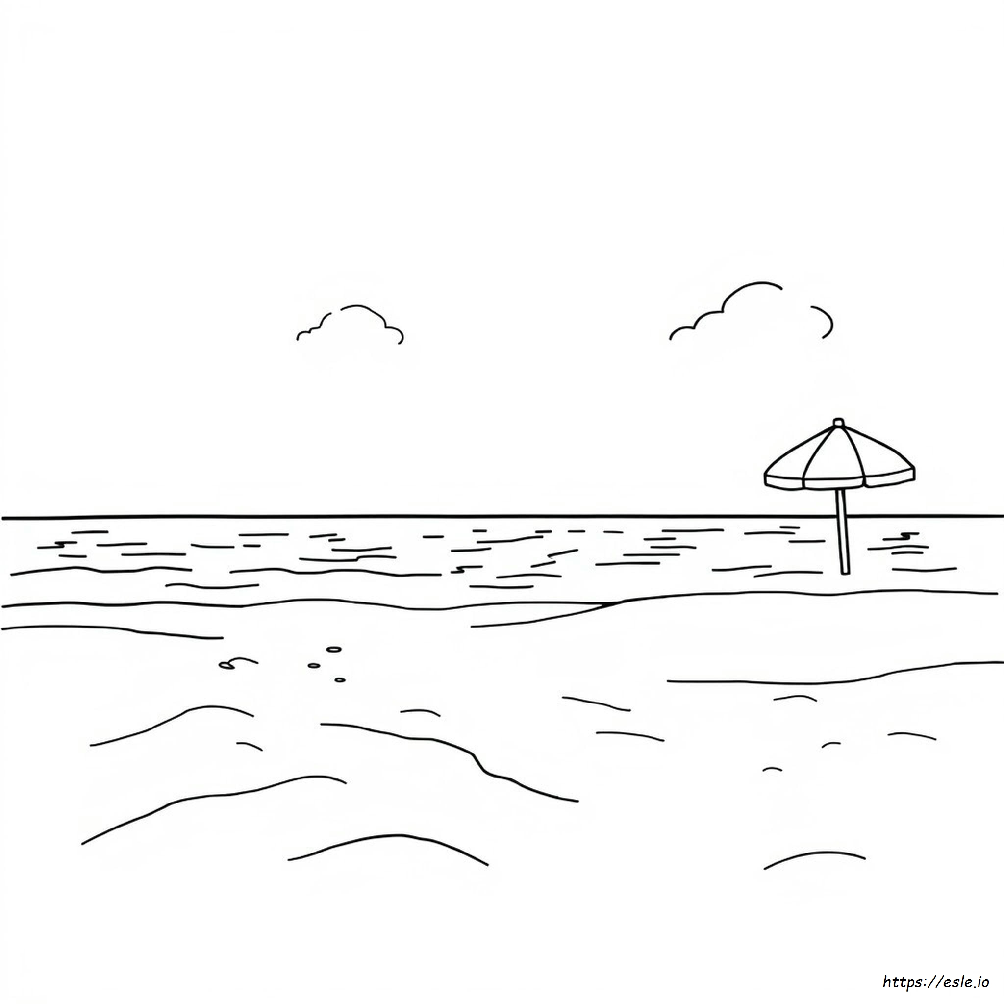Beach Landscape Coloring Pages