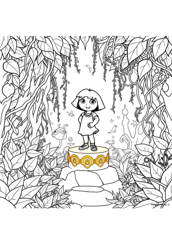 Dora E La Città Perduta D'oro: Pagine Da Colorare