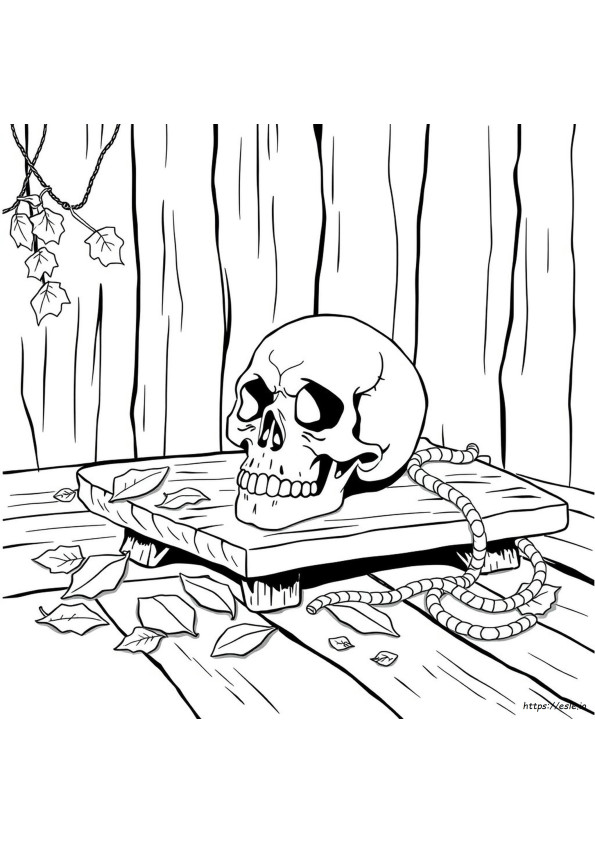 Desenhos De Caveira Para Colorir