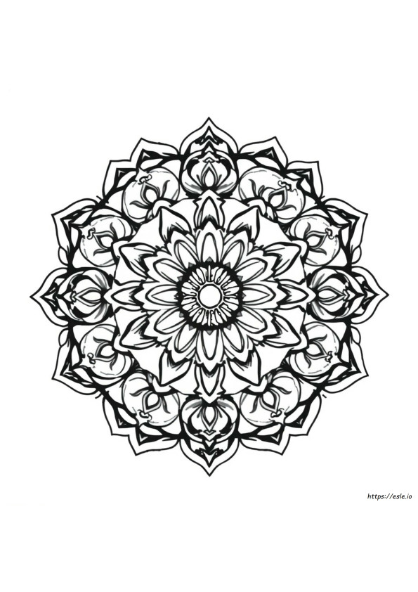 Hard Mandala Coloring Pages For Adults