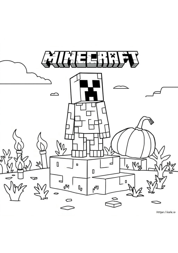 Minecraft Mutantti Creeper Värityskuvat