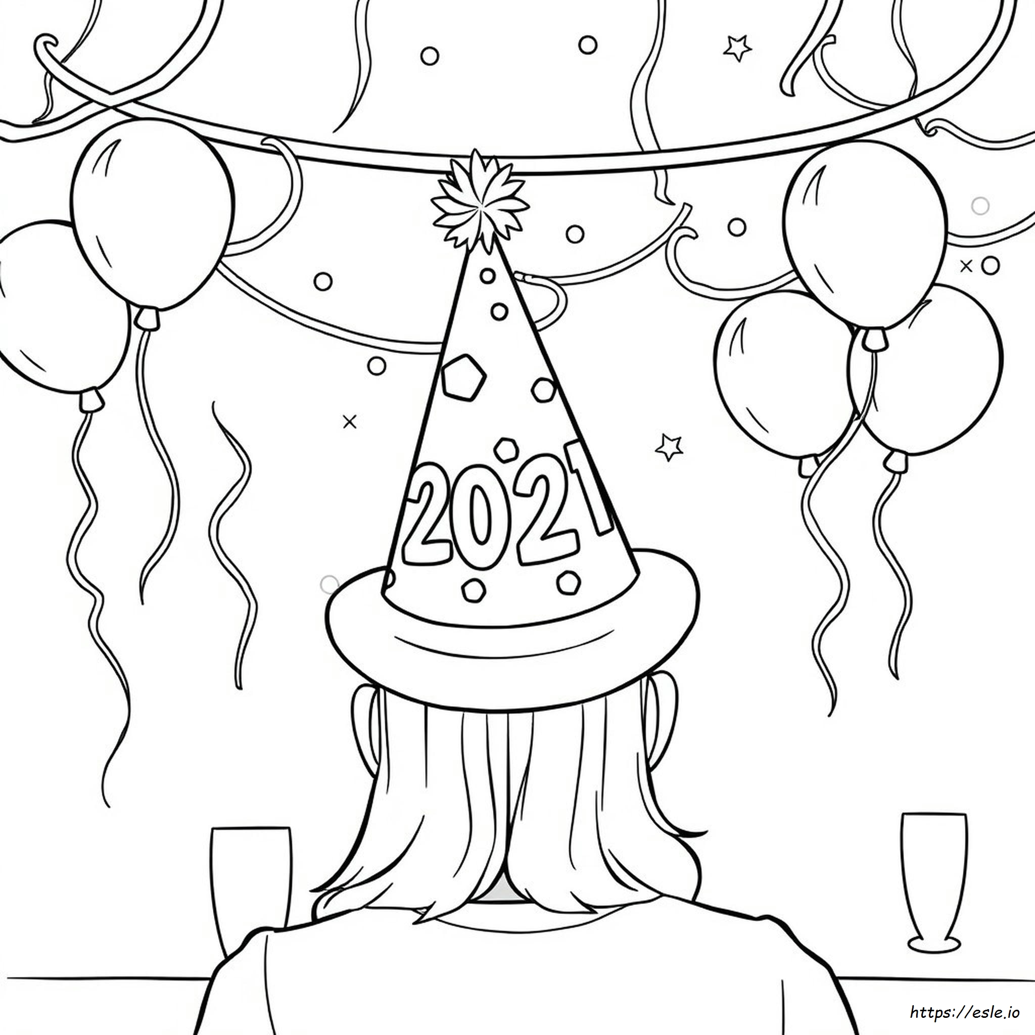 Hat Coloring Pages Free Printable Printable New Years Hats