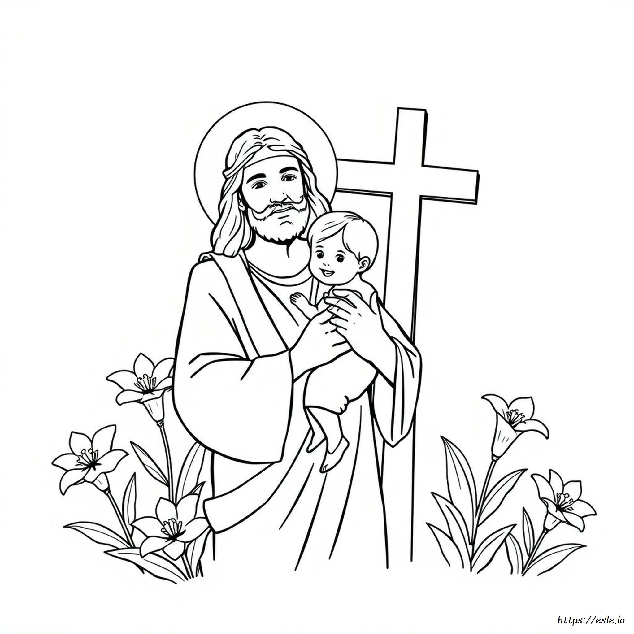 Dibujos Para Colorear De La Biblia Jesús Me Ama