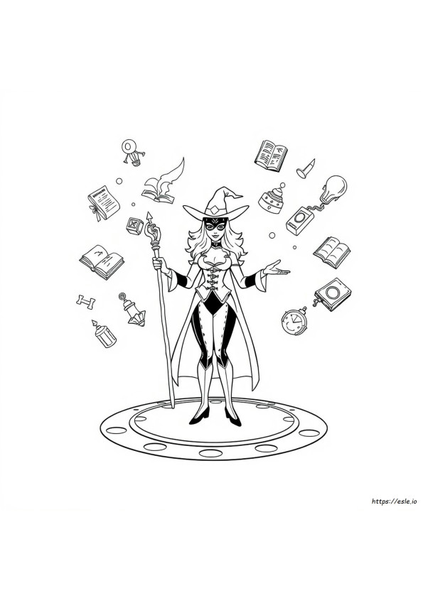 Coloriage Zatanna
