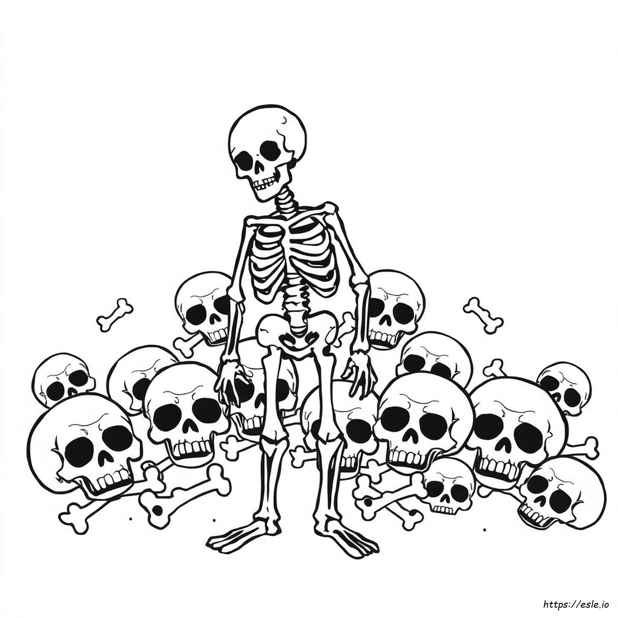Skeleton Coloring Pictures