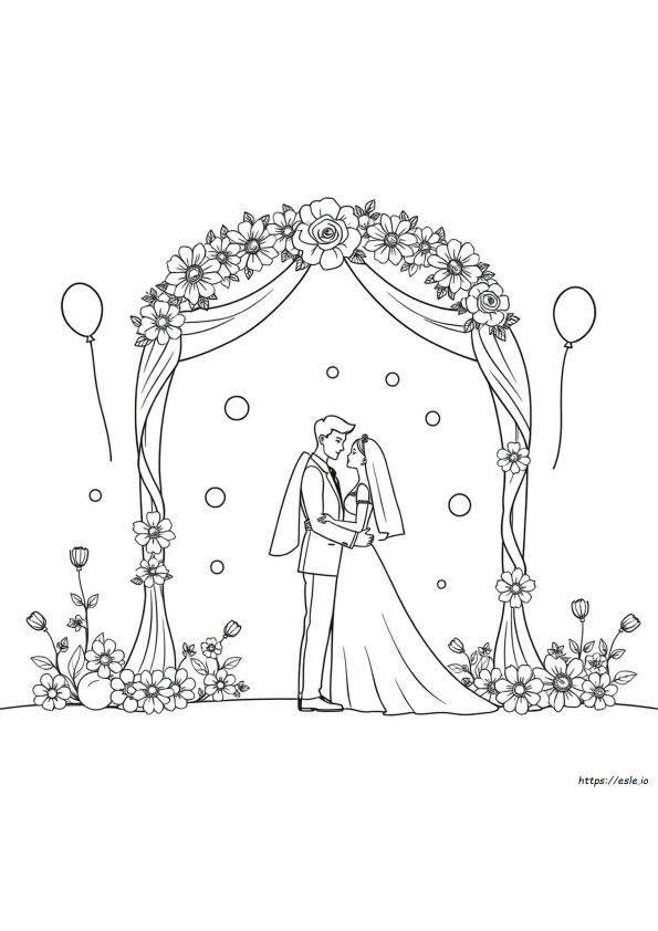 Wedding Coloring Pages Kids