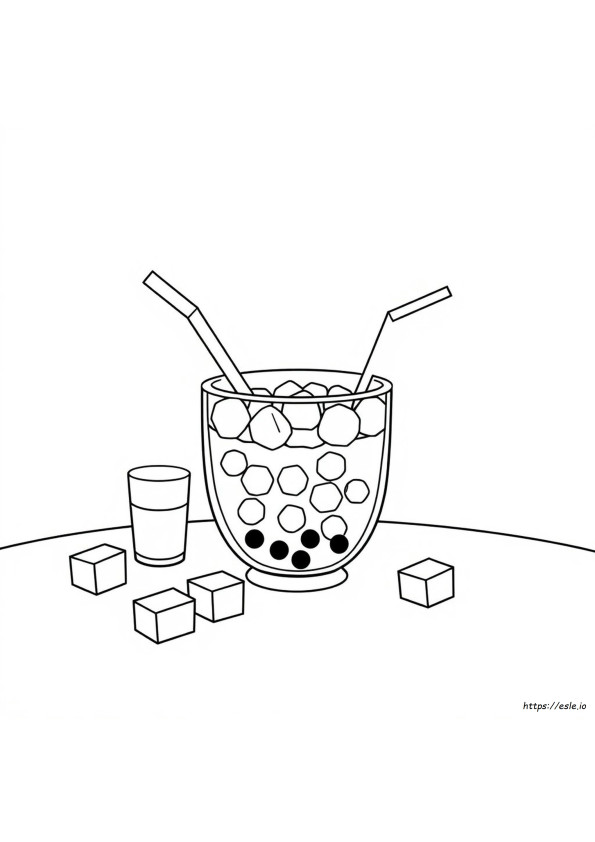 Boba Tea Coloring Sheet