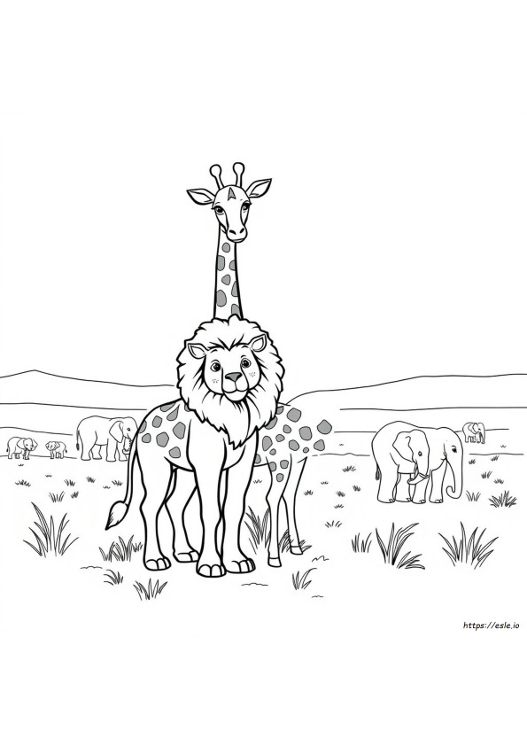 Coloriages À Imprimer Gratuits D'animaux Africains