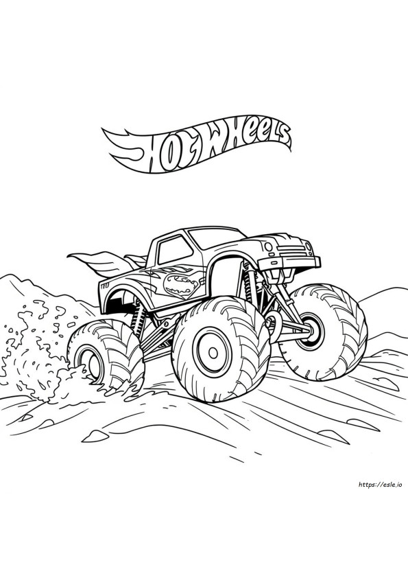 Hot Wheels Monster Truck Malvorlagen Zum Ausdrucken