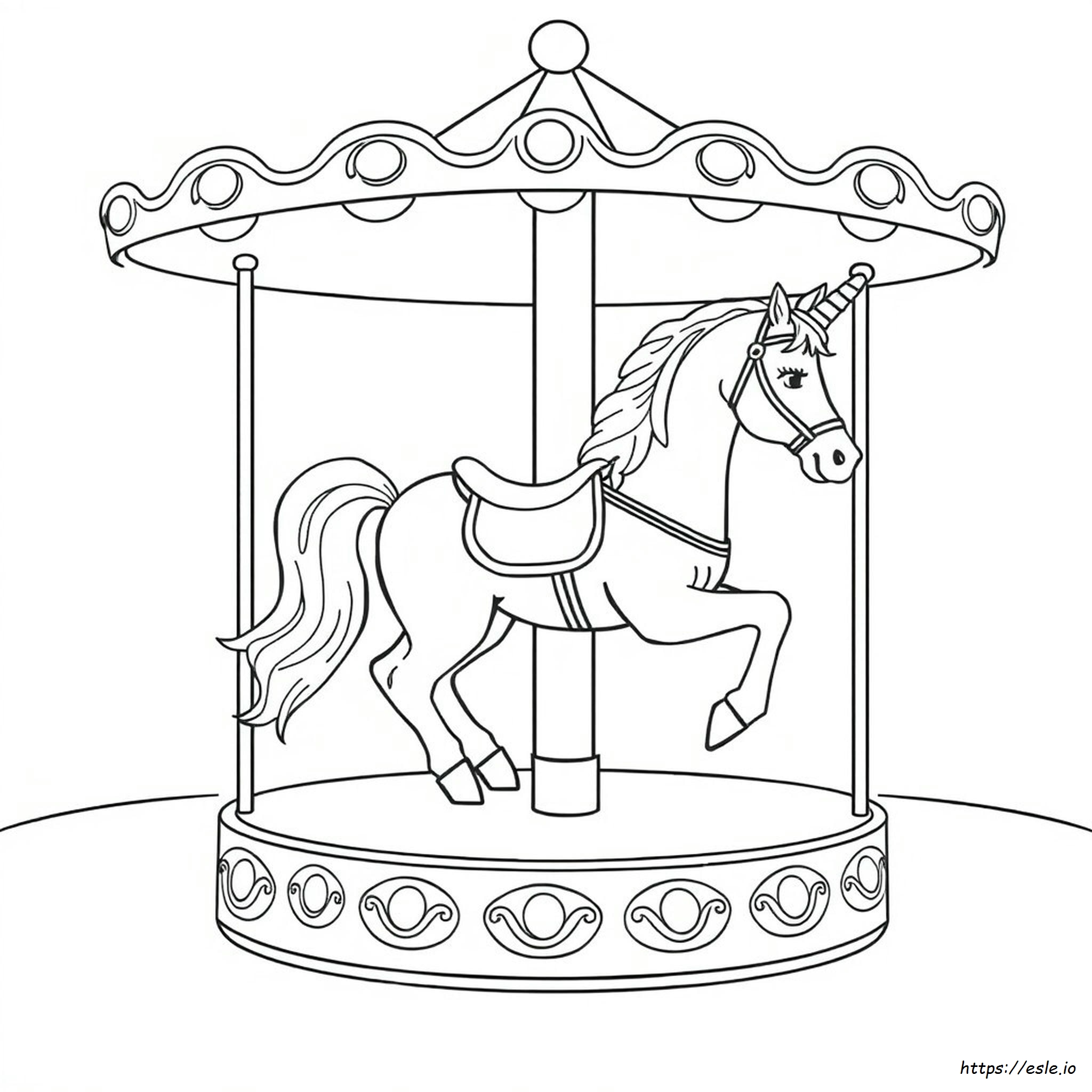 Carousel Horse Coloring Pages To Print