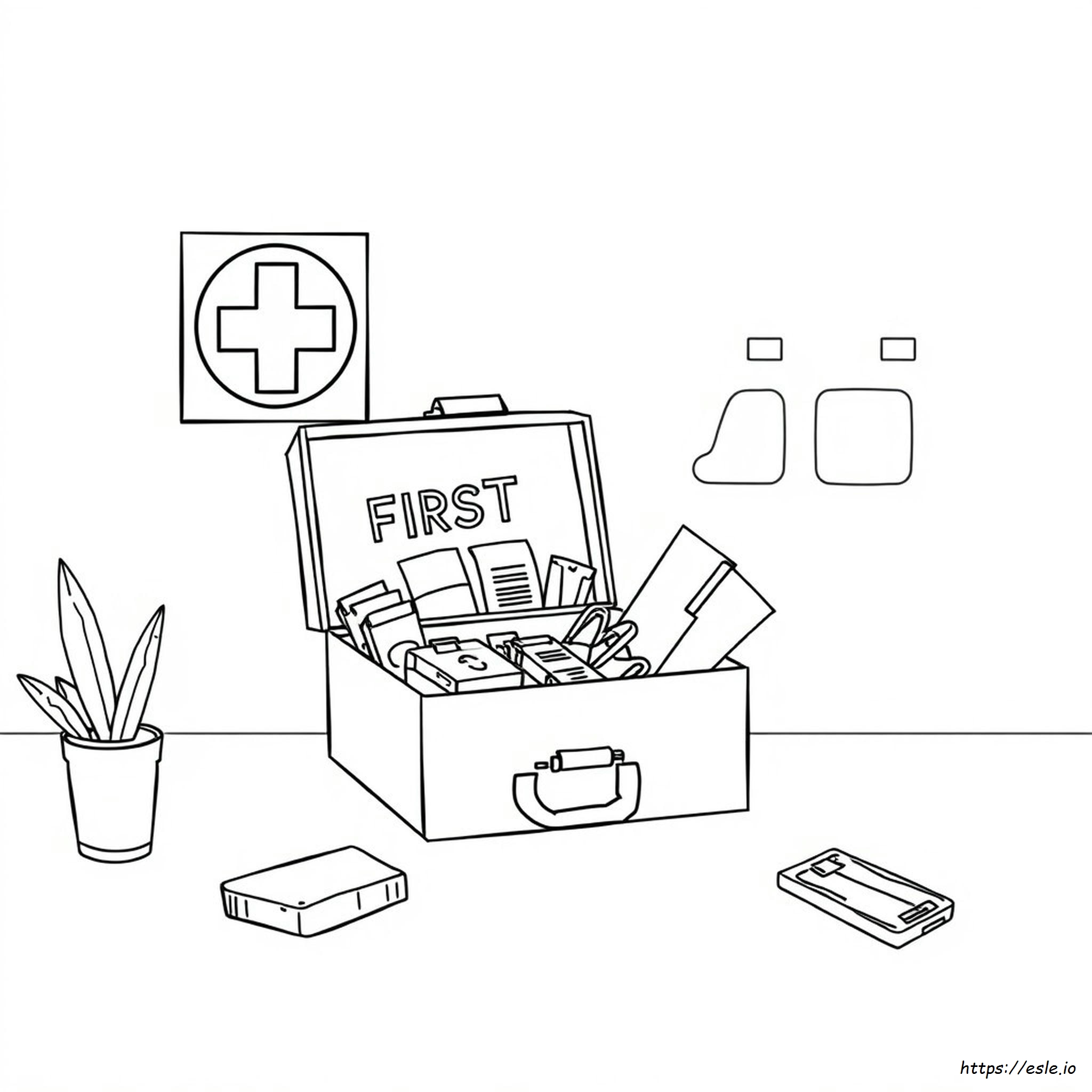 First Aid Coloring Pages Printable