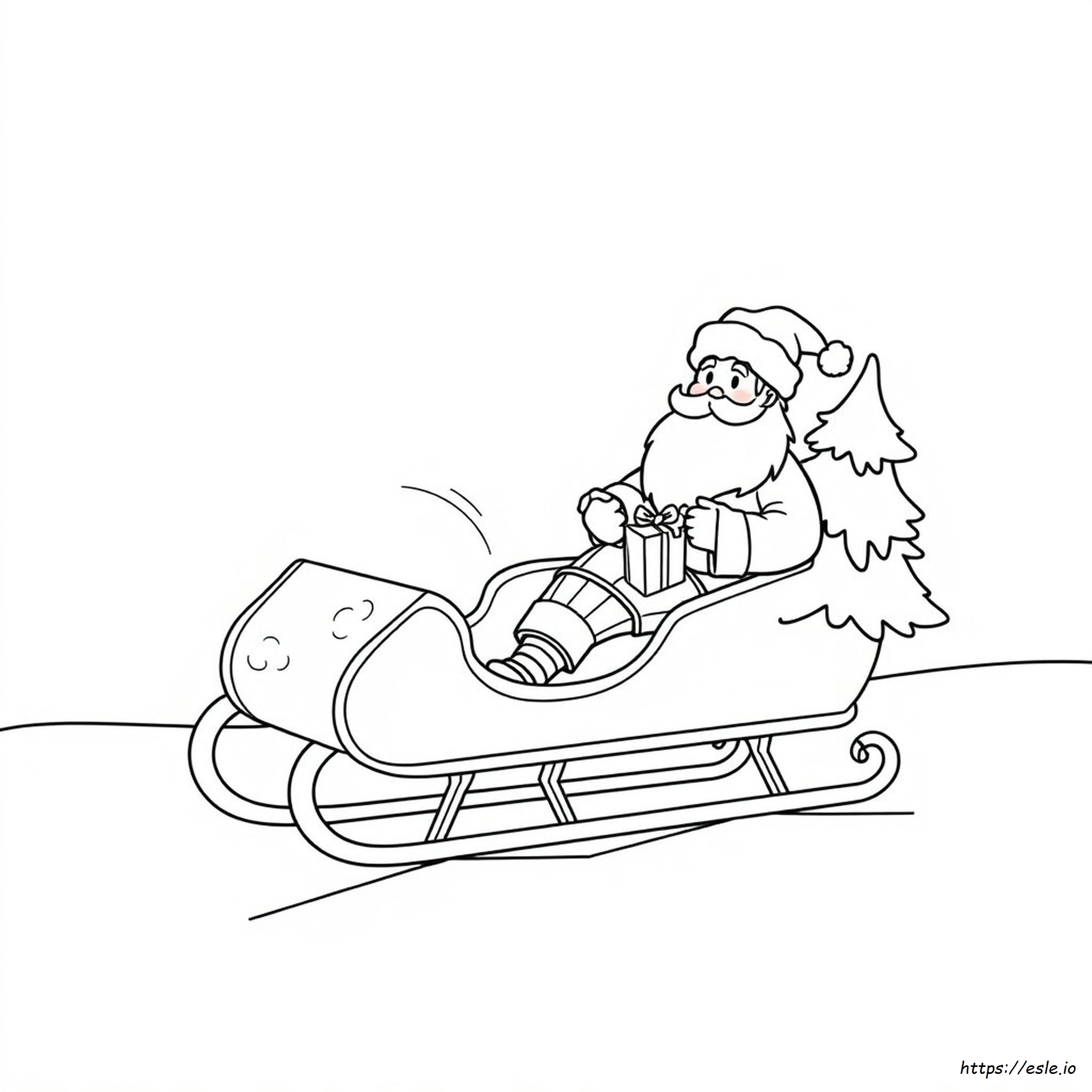 Santa Coloring Pages Printable Pdf