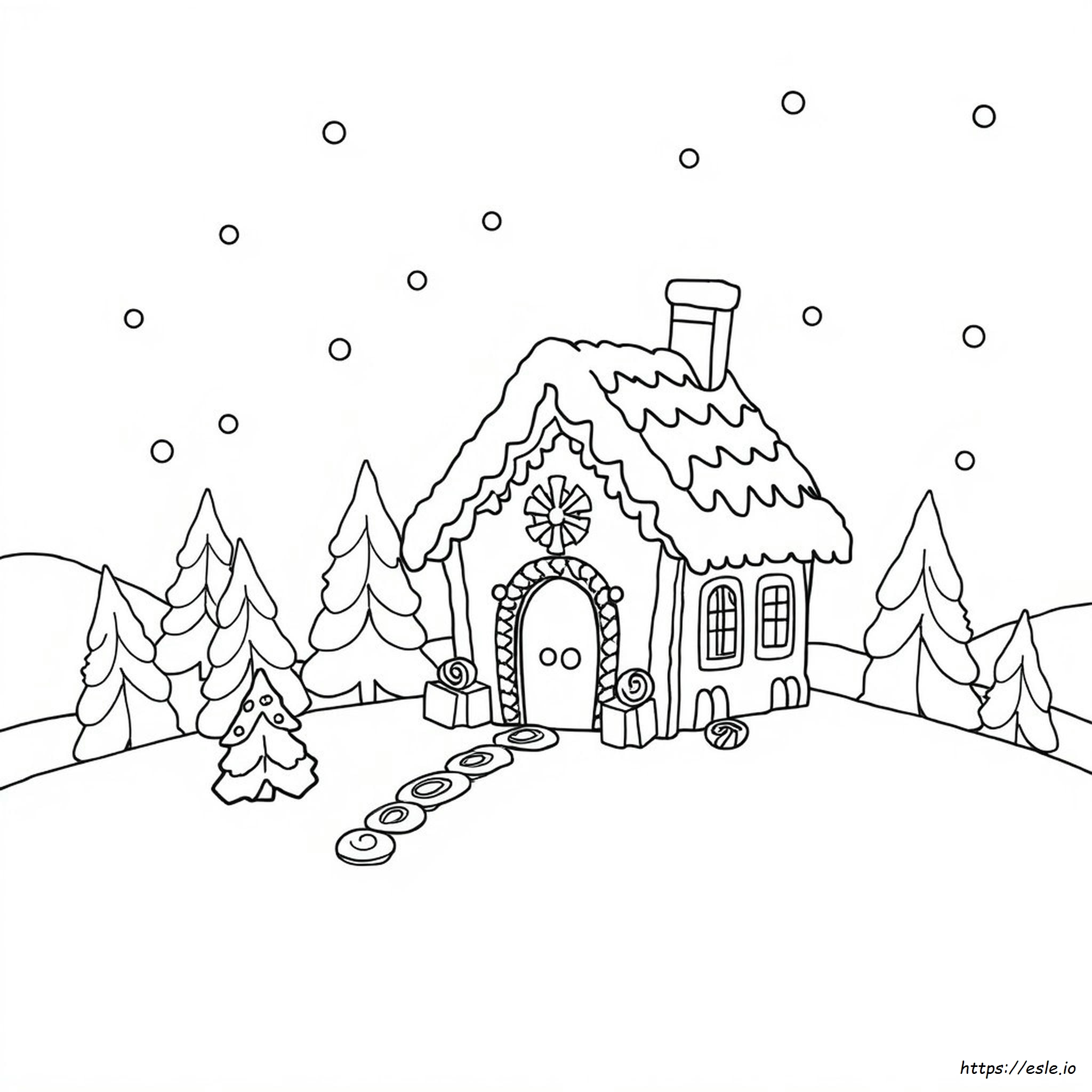 Lebkuchenhaus Ausmalbilder Pdf