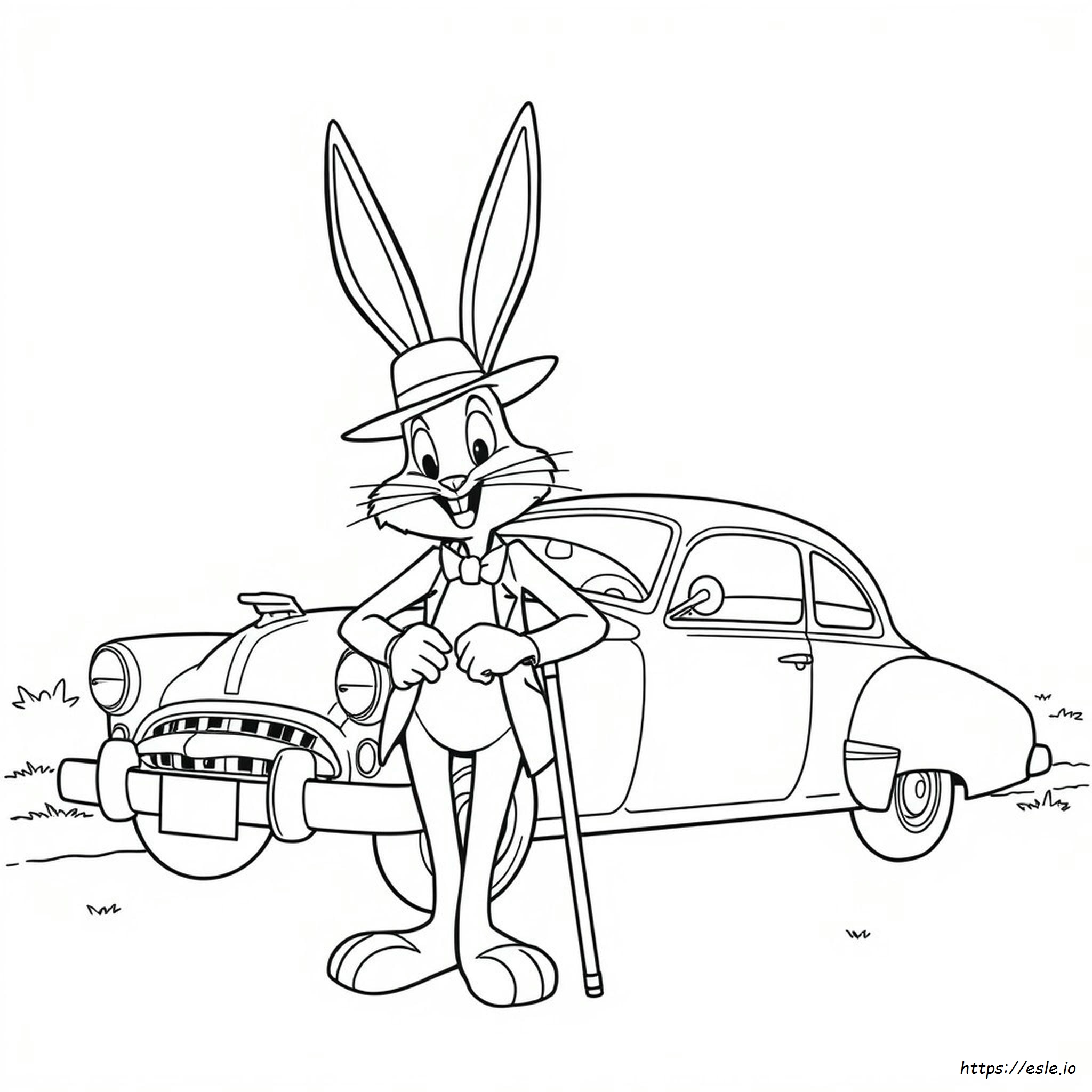 Gangster Bugs Bunny Coloring Pages